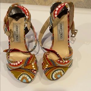 Jimmy Choo multi-color heels